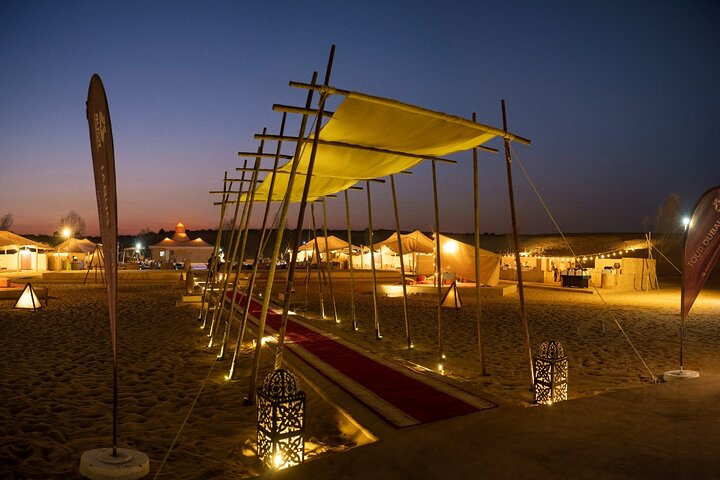 Evening Desert Safari Dubai – Heritage Camp, BBQ Dinner & Live Shows