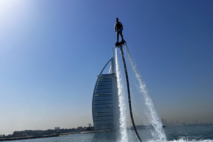Flyboarding over water