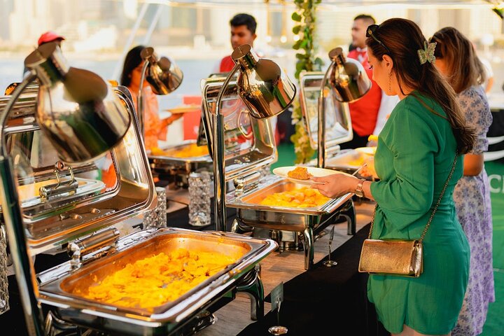 Ocean backdrop celebration